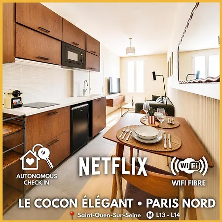 Le Cocon élégant By Aleroy - 1 Bedroom, 2 People Apartamento Saint-Ouen (Seine-Saint-Denis)